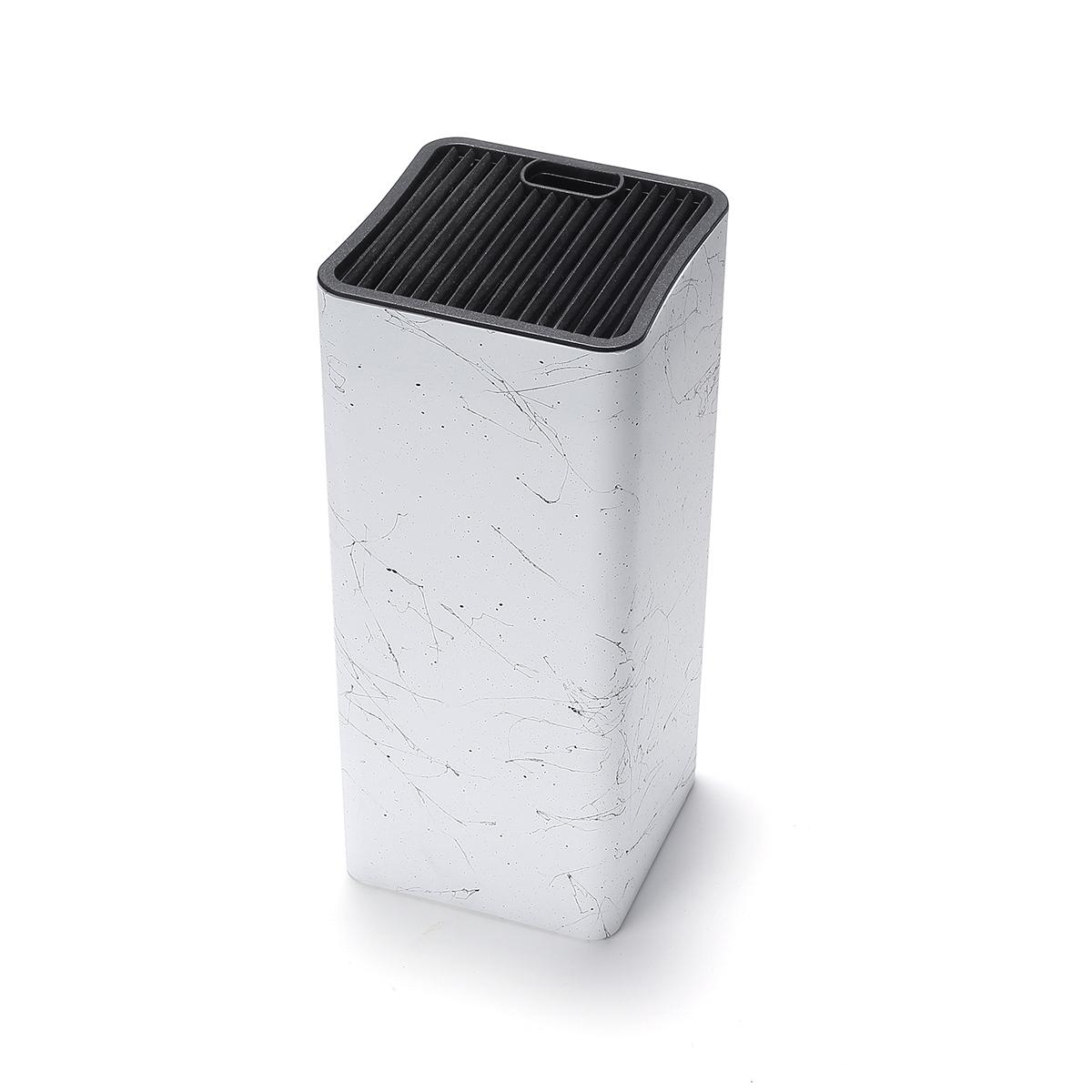 Modern Marble Pattern Knife Block, Multifunctional Knife Holder, Kitchen Utensils Storage Rack, Home Organizer for Kitchen, Kitchenware