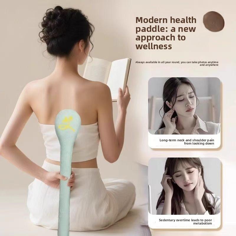 Meridian massage stick, health care tapping device, back and shoulder massager, moxa massage hammer, traditional Chinese medicine meridian stick for unblocking meridians