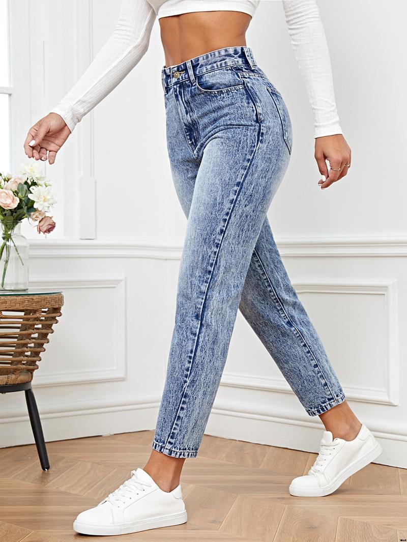 Jeans version mom high waist french SHEIN