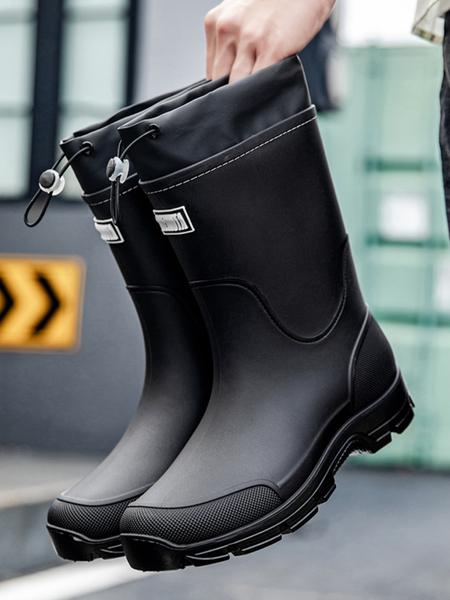 Men's & Women's High-Quality Anti-Slip Rain Boots with Cuff, Kitchen Shoes, Garden Shoes, Motorcycle Boots, Fishing Shoes, Army Green