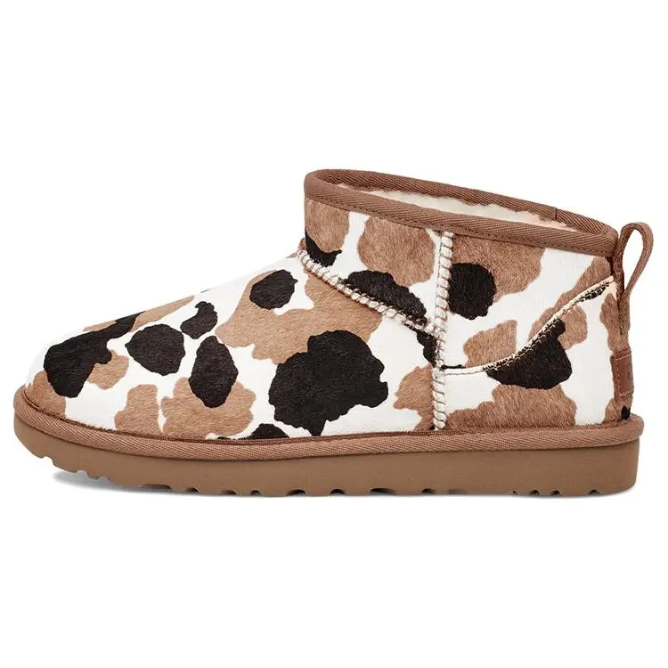 UGG Classic Ultra Mini Boot Cow Print (Women's) 1123630-CHE