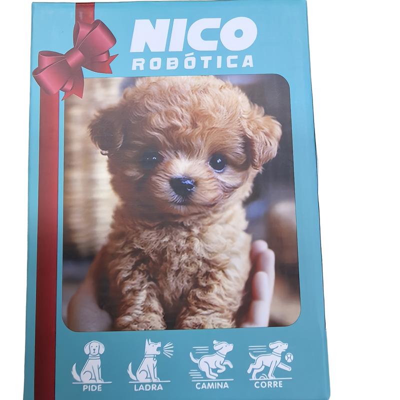 NICO ROBÓTICA 2025 Interactive Robotic Puppy CN10916319 Battery Powered with AA Batteries Standing Running Walking Barking & Playful Behaviors Smart Dog Surprised Christmas Gift cat  teddy  bear  zoo boom  bag toy  golden  freddy mighty  miner  deck