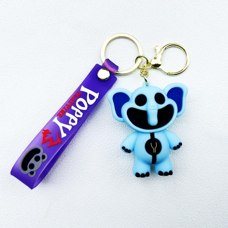 New Cross-Border Smiling Animals Poppy Keychain Smiling Critters Peripheral Pendant Cartoon Doll