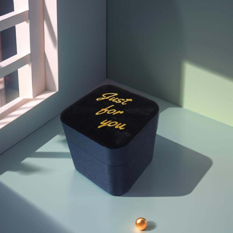 Middle Finger Design Gift Box Just for You Letter Pattern Surprise Romantic Gift Box, 1 Count Creative Gift Box, Funny Desktop Ornament, Party Gift for Friends & Family, Party Favors Assortment, Home Decor Gift