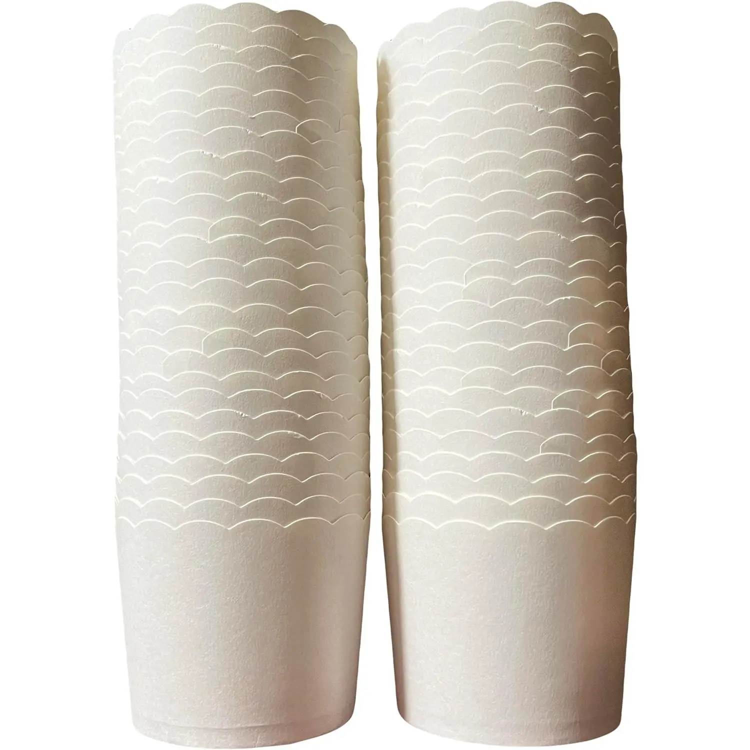 Greaseproof Disposable Paper Baking Cupcake Liners White Large 50-Pack