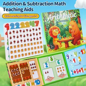 Magnetic Number Learning Book, Interactive Counting and Math Practice, Reusable Preschool Educational Toy, Fun Addition and Subtraction, Travel Math Toy, Back-To-School Gift