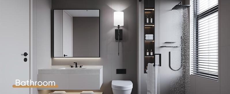 24.8in Rechargable Wall Sconces Set of 2 with Remote, Indoor Not Hardwired Dimmable Wall Lamps with White Fabric Shade, Rechargeable Wireless wall lights For Bedroom, 2 Bulbs Included