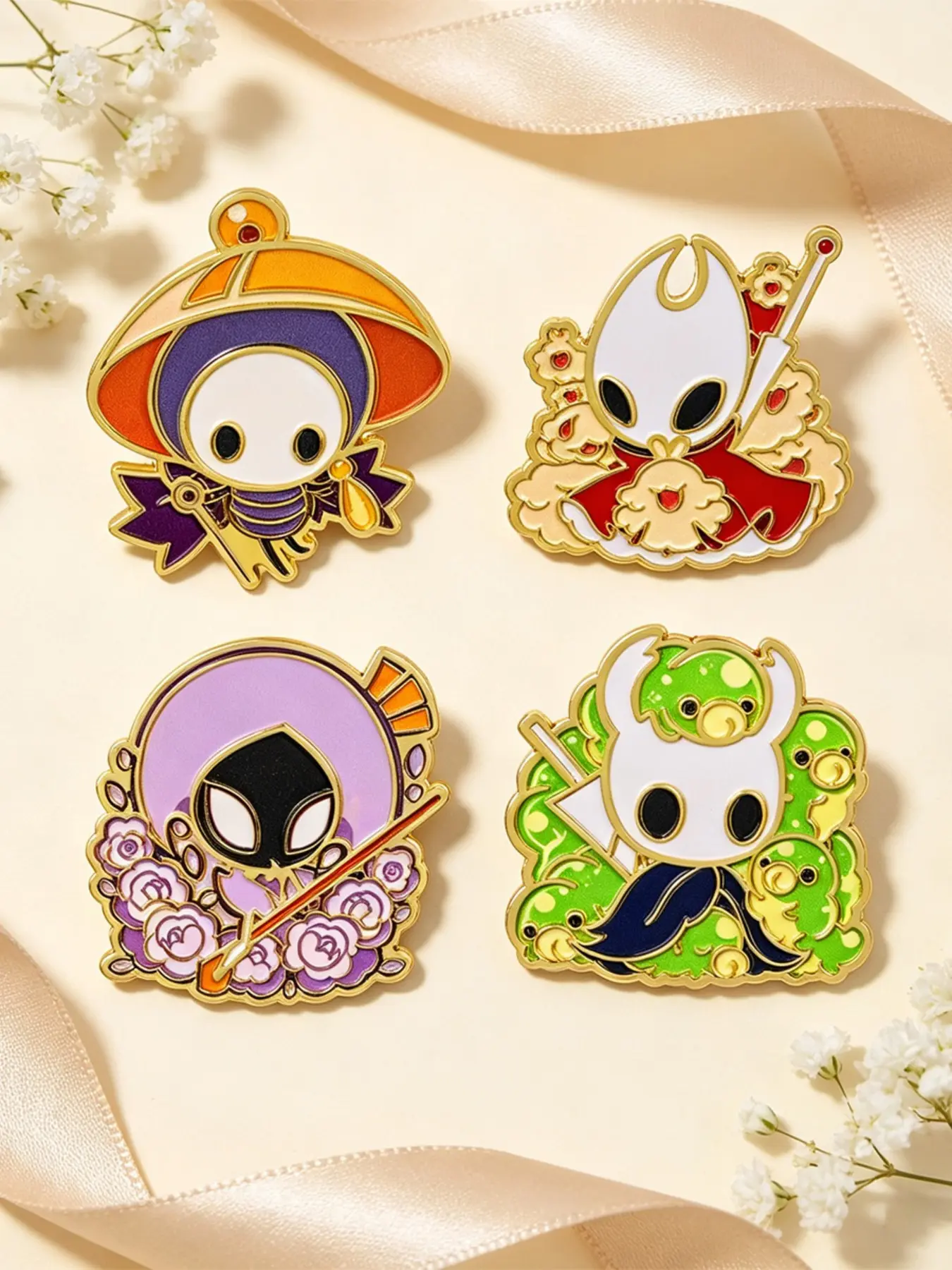 4pcs/set Knight Game Enamel Pins, Cartoon Movie Backpack Brooch, Hat Clothing Accessories, Unique Gift for Friends