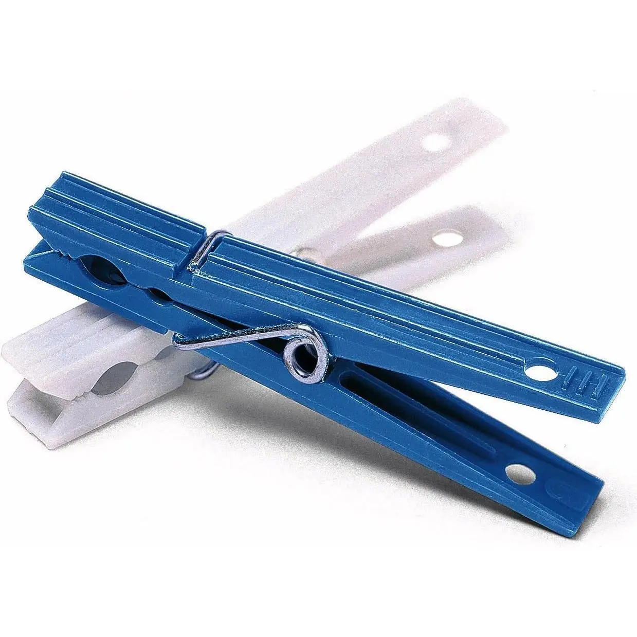 Plastic Clothespins Set of 50, S/50, White and Blue - 6171-919
