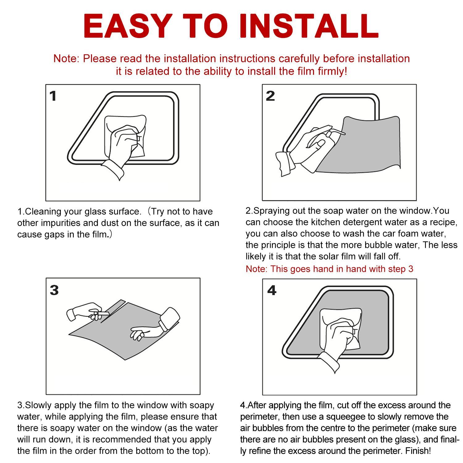 300/600CM Uncut Roll Window Tint Film 1% 5% 15% 20% 35% 50%  VLT Window UV Blocking and Privacy Film for Car Home Office Glass
