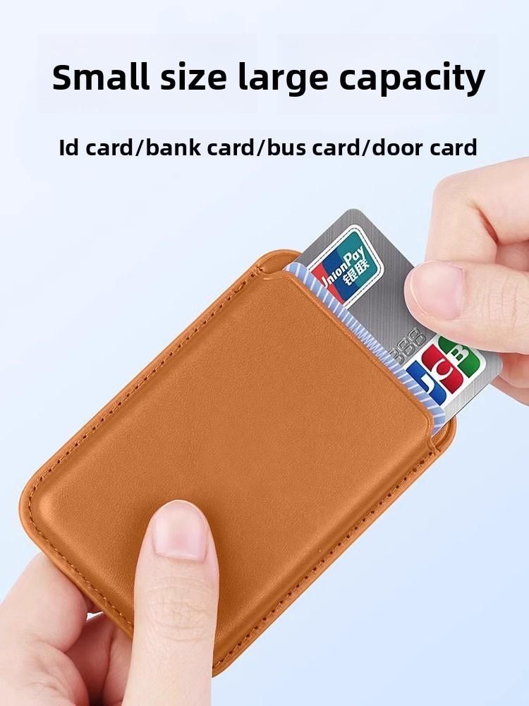 Mag-Safe Wallet Magnetic Wallet for iPhone Lightweight Magnetic Phone Wallet Leather Magnetic Card Holder for iPhone 16/15/14/13/12 Series,090