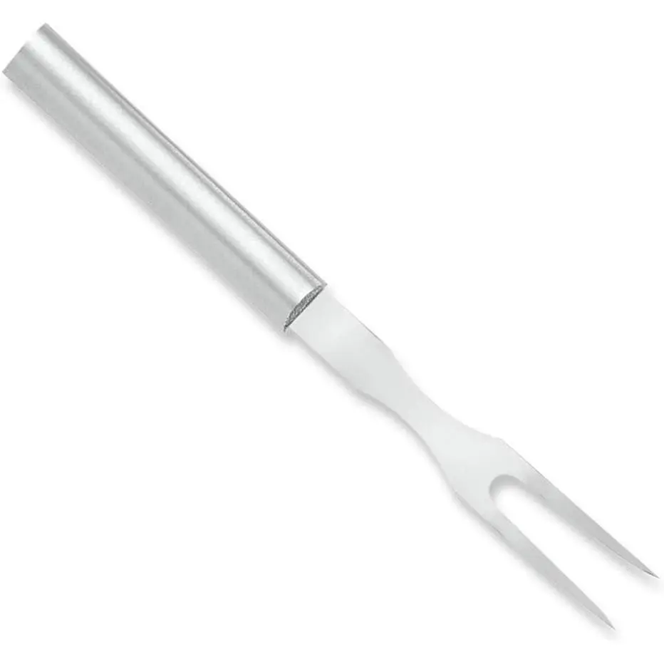 Rada Cutlery R110 Carving Fork, 5.13" Stainless Steel Tines, Silver Cast Aluminum Handle