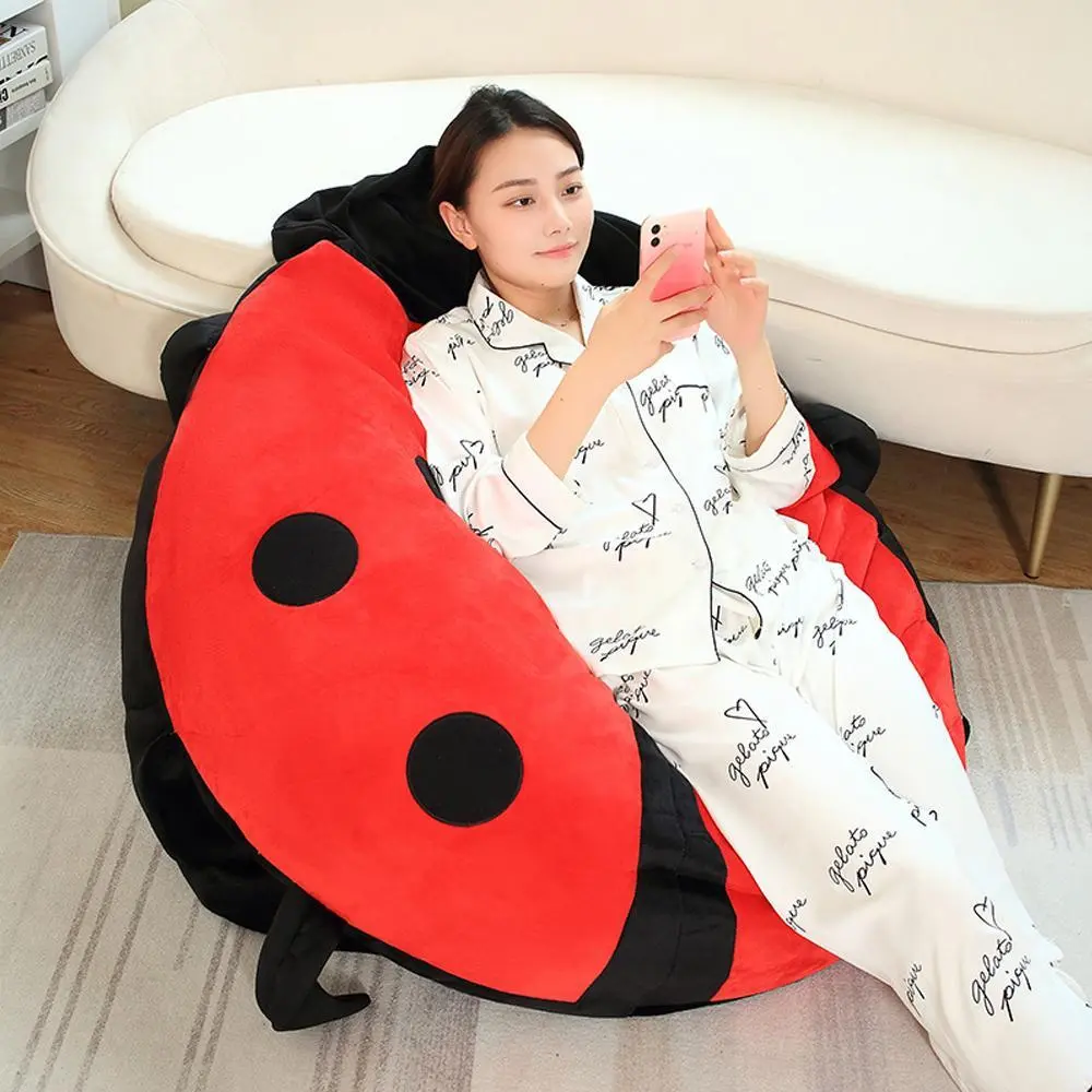 Wearable Insect Plush Toys Ladybug Stuffed Beetle Cushion Funny Party Cosplay Doll Stuffed Soft Plush Sleeping Pillow Gifts
