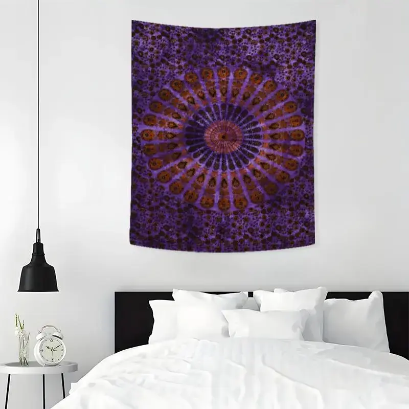 Mandala Pattern Tapestry, Aesthetic Wall Hanging Decor, Polyester Tapestry for Bedroom Home Office Decor, with Free Installation Package
