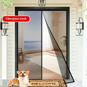 Self-Sealing Screen Door, Hands-Free Mesh Partition, Bug-Proof, Pet & Kid Friendly, Multiple Sizes Available