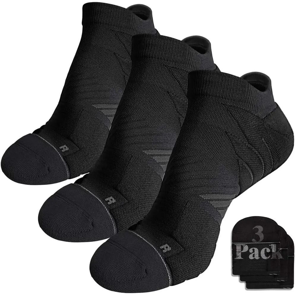 Hylaea No Show Running Athletic Anti-Blister Wicking Coolmax Socks, Seamless Anti-odor