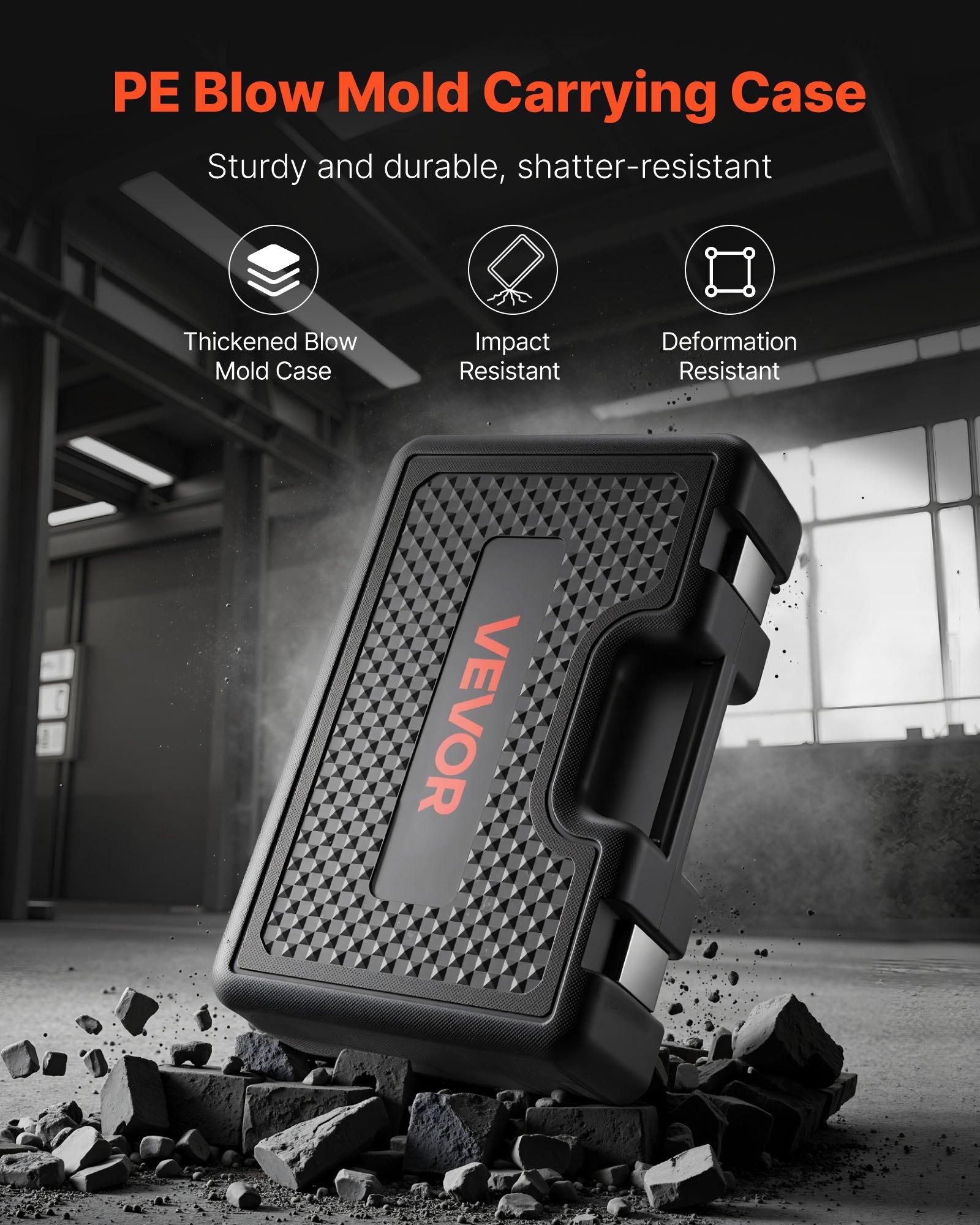 VEVOR Pull and Press Sleeve Kit, 28 PCS, Steel Bush Removal Insertion Sleeve Tools with Carrying Case, Compatible with LCV and HGV Engines, for Removing and Installing Bushings, Bearings, and Seals