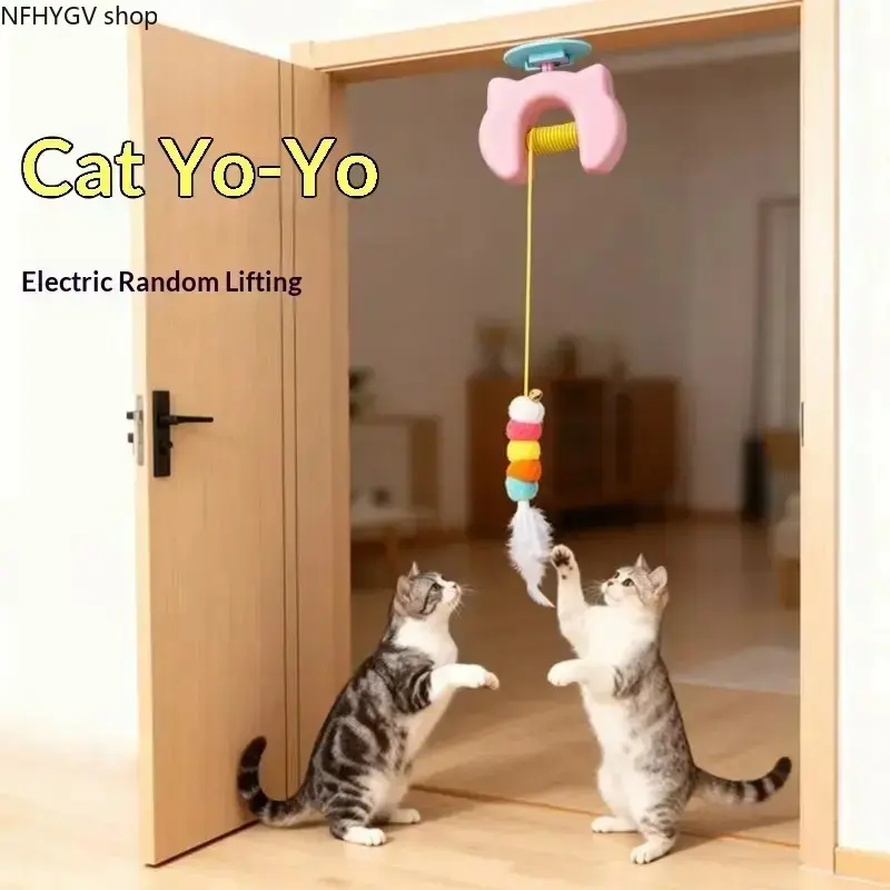 Door Mounted Automatic Cat Toy, Motion Activated Interactive Self-Playing Ball, Quiet Durable Indoor Pet Accessory For Kitten Boredom Relief Daily Exercise And Mental Stimulation