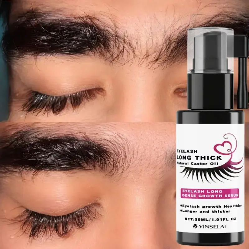 Castor Oil Lash Nourishing Essence Liquid, Daily Lash Care, Enhances Curl with Mascara, Long-Lasting Formula, Safe & Non-Flammable