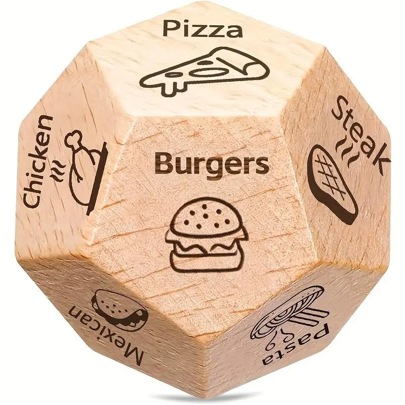 Dice, Date Night Dice for Couples, Fun Night Dating Decision Dice,Wooden Couple Dating Fun dice, Love Dice, Food Decision Dice, Date Ideas for Couples Dice, Game