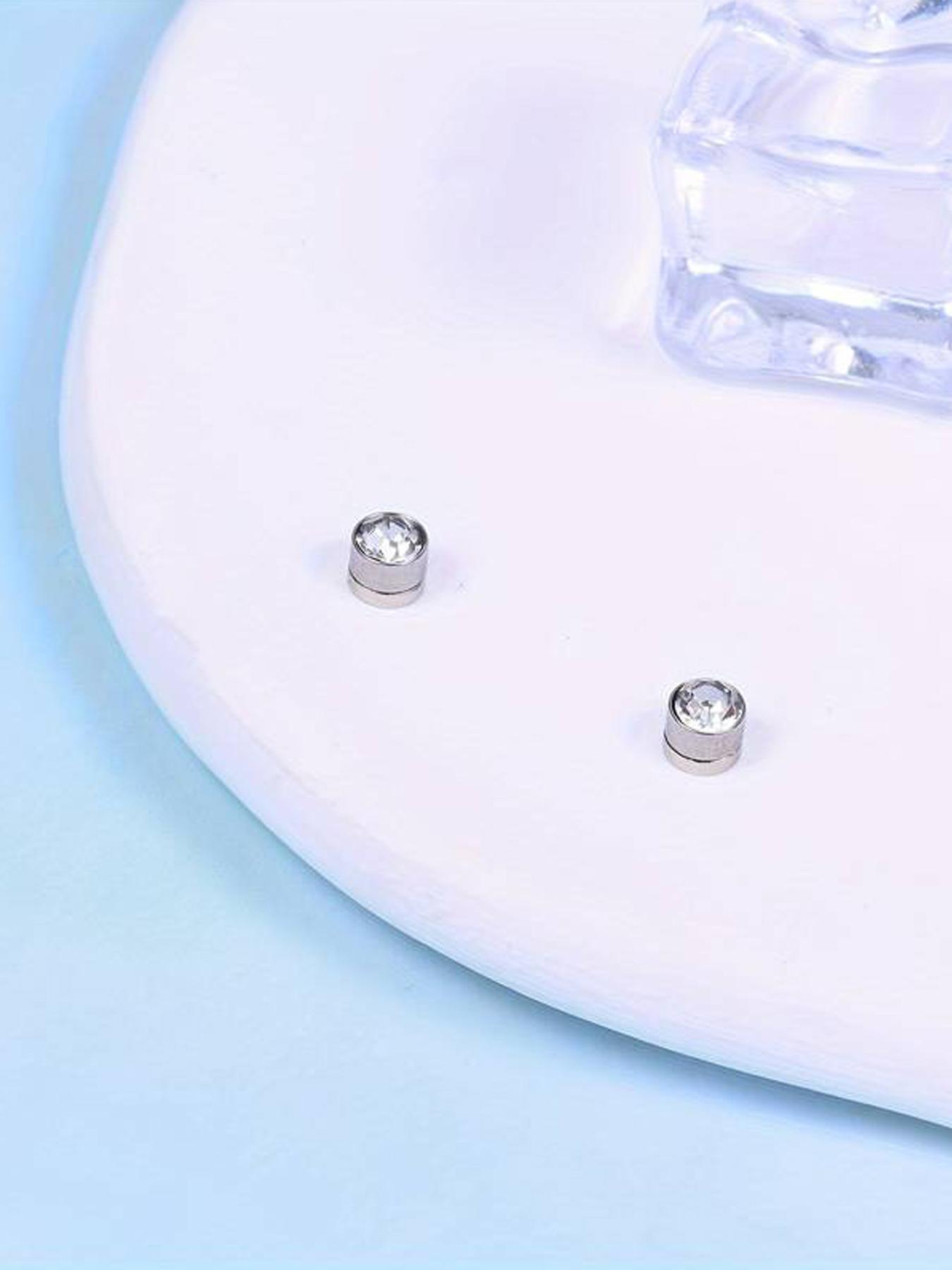 Magnetic Nose Stud, Stainless Steel Fake Nose Rings for Women & Men, Faux Lip Septum Nose Ring Set, No Piercing Body Jewelry, Non Piercing Jewelry