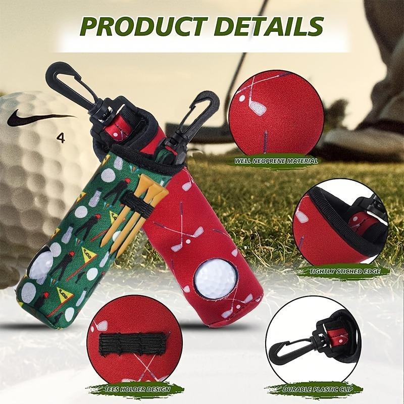 Christmas Golf Gear Storage Bag, 1 Count Durable Diving Fabric Golf Club Storage Bag, Compact & Portable Golf Accessories for Outdoor