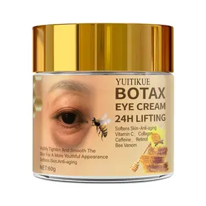 Yuitikue Bee Venom Peptide Eye Cream, 24hr Firming, Retinol, Vitamin C, Collagen, Caffeine, Anti-Wrinkle, Dark Circle, Puffiness, Hydrating