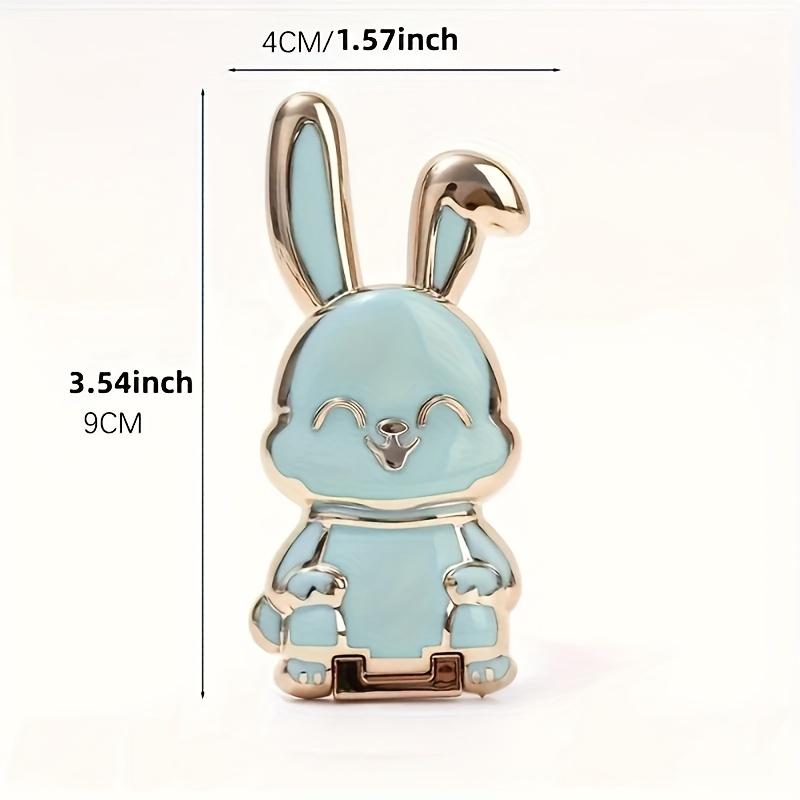 Back to School Phone Case with Rabbit Push Pull Stand, Cute Lazy Bunny Holder for Desk