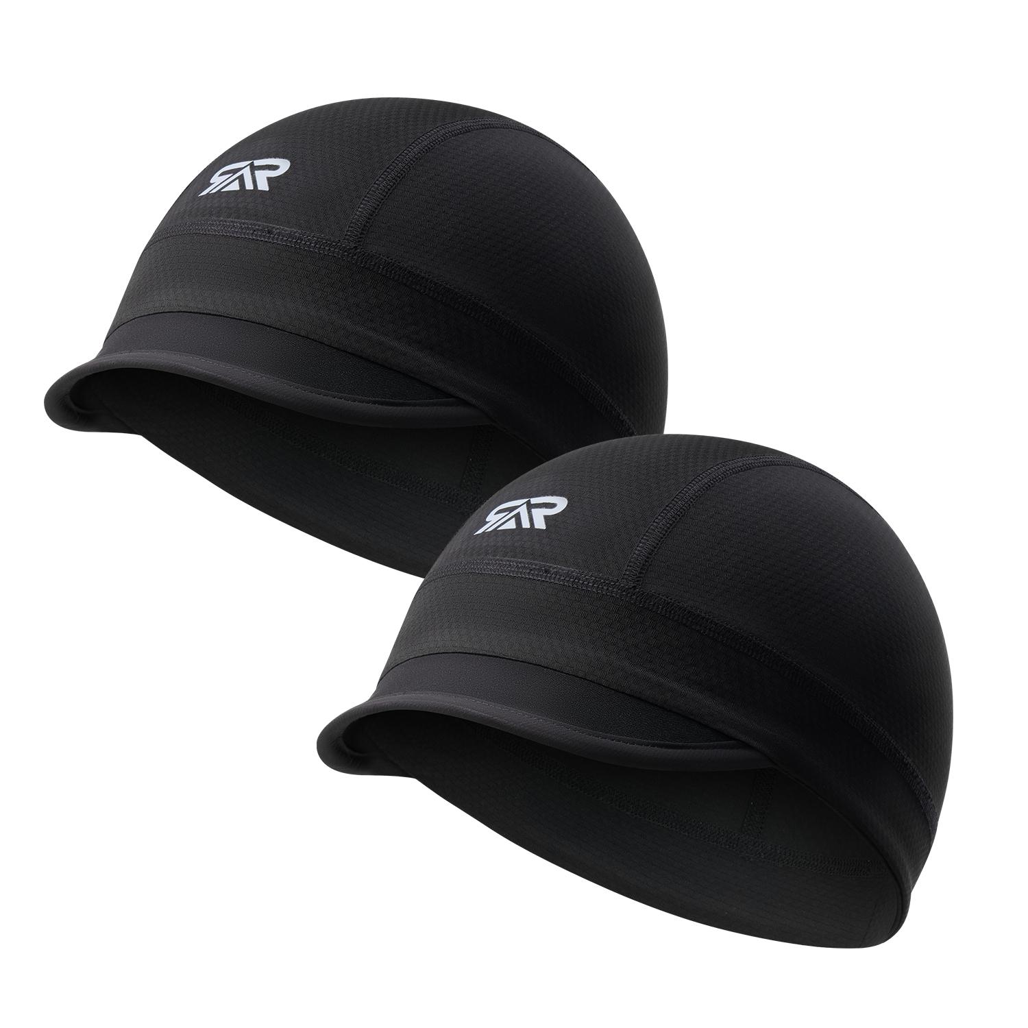 Breathable Sweat-wicking Cycling Running Baseball Hat, 2 Counts Short Brim Cooling Helmet Liner Skull Cap, Cycling Running Baseball Hat, Sports Hat