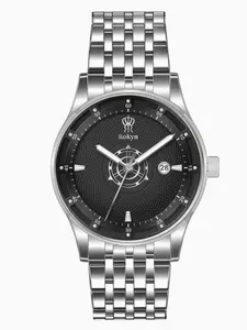ROKYN Luxury Business Men's Watch, Fibonacci Spiral Dial, High-End Fashion, Waterproof, Night Light, Calendar Quartz, Ideal Gift for Men