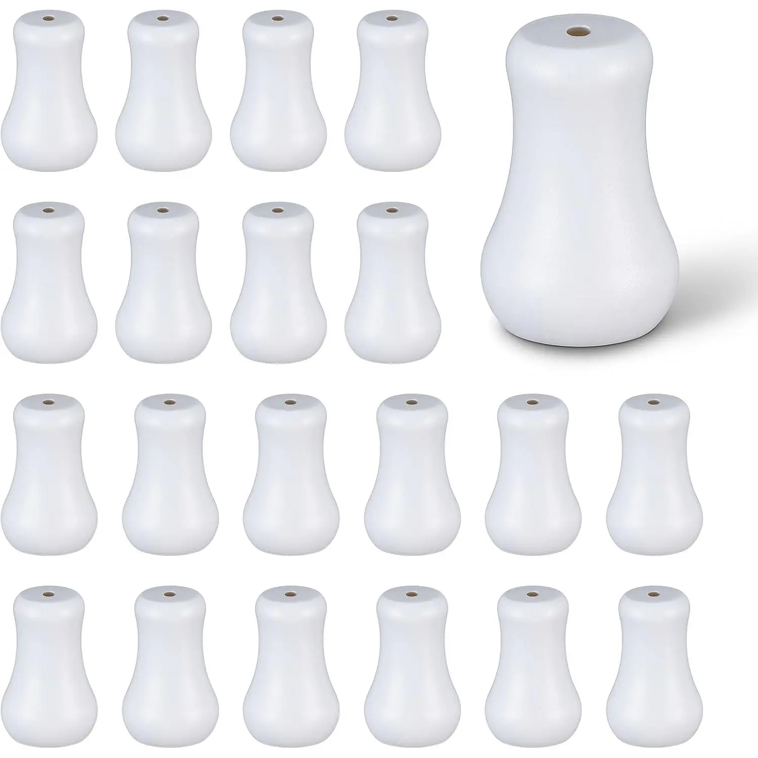20 count White Plastic Cord Tassel Blind Pull Cord Knobs Blind Cords Pull End Blinds Cords   for Curtain Craft Shades