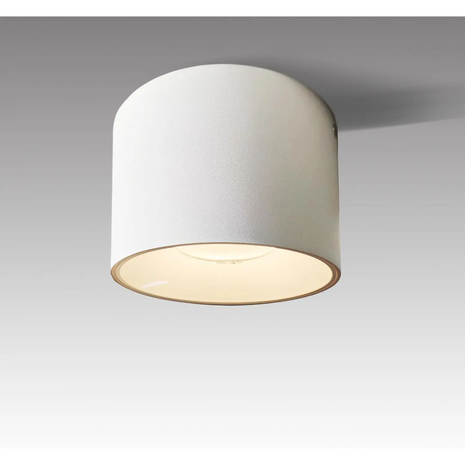 LED Dimmable Ceiling Spotlight Aluminum White 4.72" Cylinder Spot Light Indoor Modern Minimalist Focus Accent Down Light for Hallway Kitchen Foyer CRI 98 12W 3000K