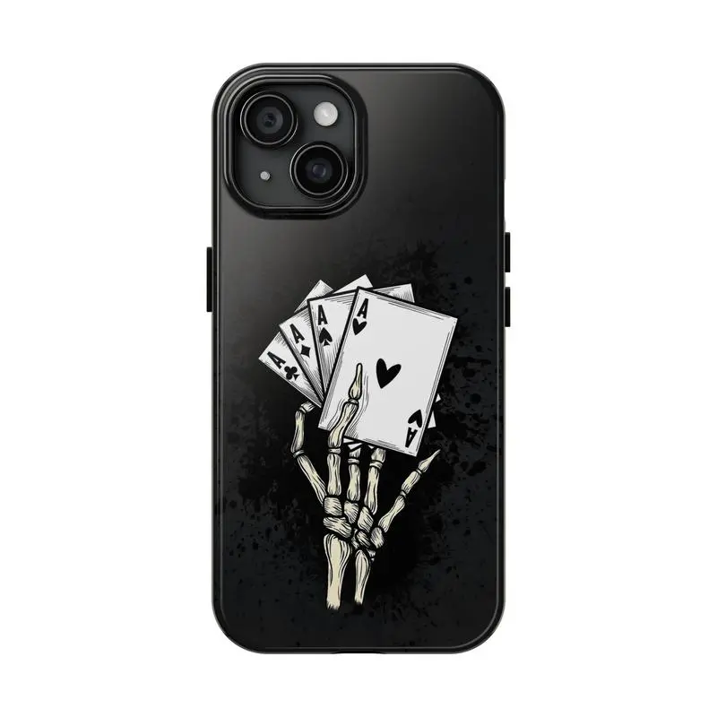 Ace Phone Case Poker Cover For IphoneSuitable for iPhone 17-11 Pro Max/Plus and  Samsung Galaxy S23-25