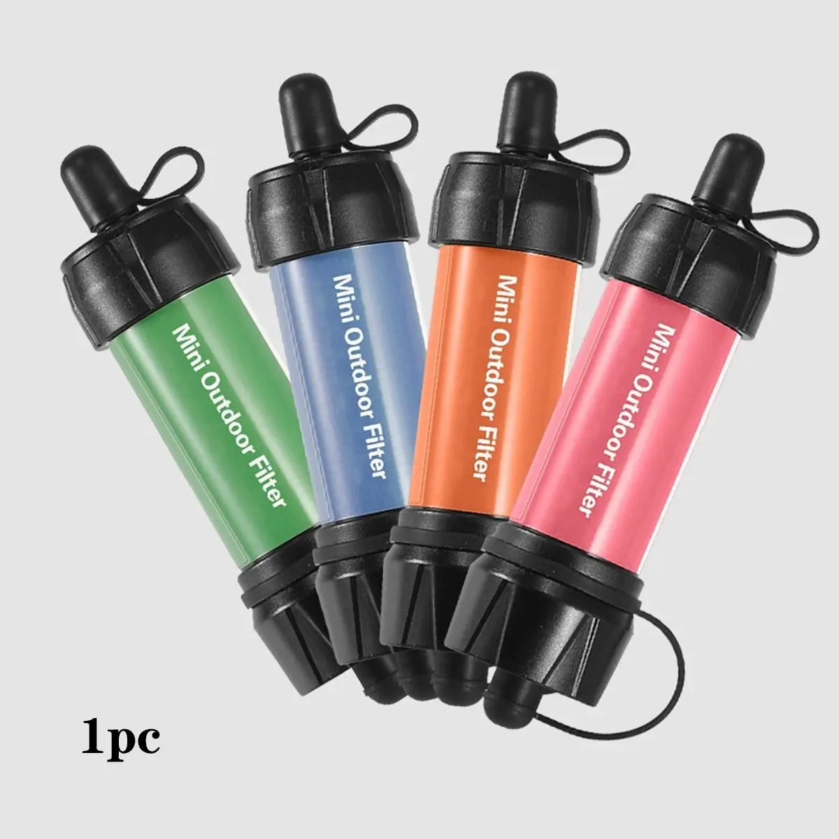 Portable Outdoor Water Filter Straw, Ultrafiltration Membrane, Direct Drinking, Miniature Portable Water Purifier for Hiking and Camping