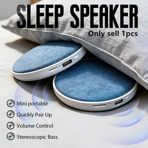 Pillow Speaker for Sleeping, Mini Bluetooth Speaker Under Pillow with Built in Pink Noise White Noise Sound Machine for Sleeping, Headphone-Free Sleep Speaker for Side Sleeper
