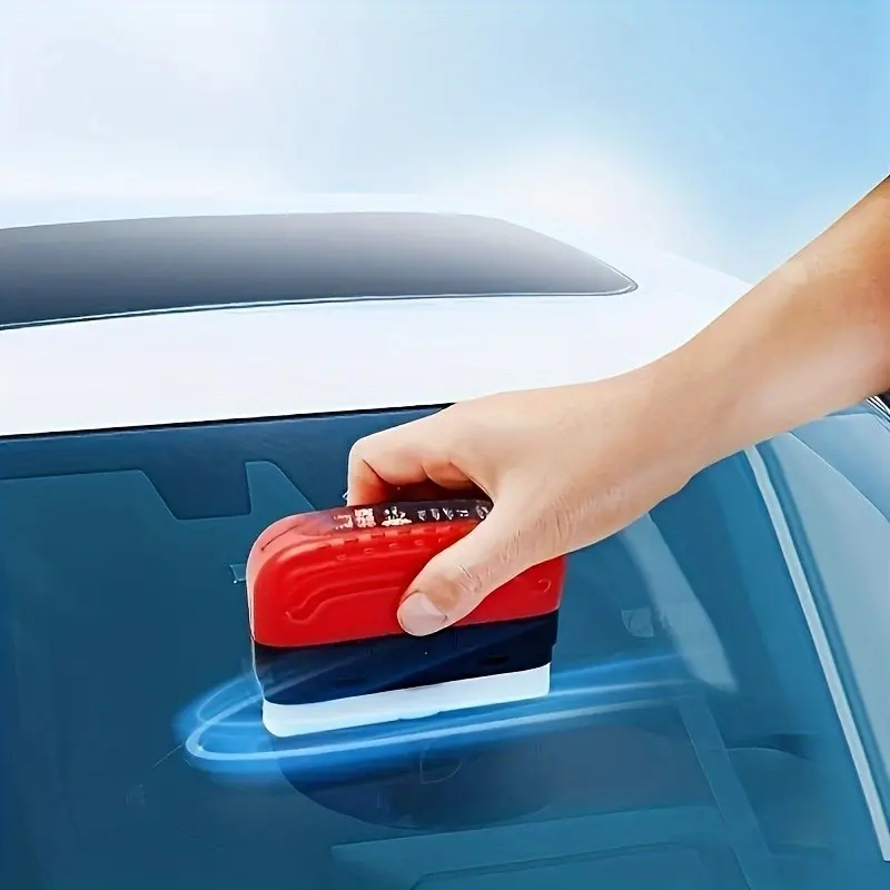 Multifunctional Windshield Anti-Fog Waterproof Wiper, Abs Resin Body with Application Sponge, Suitable for Windows, Mirrors, Glasses