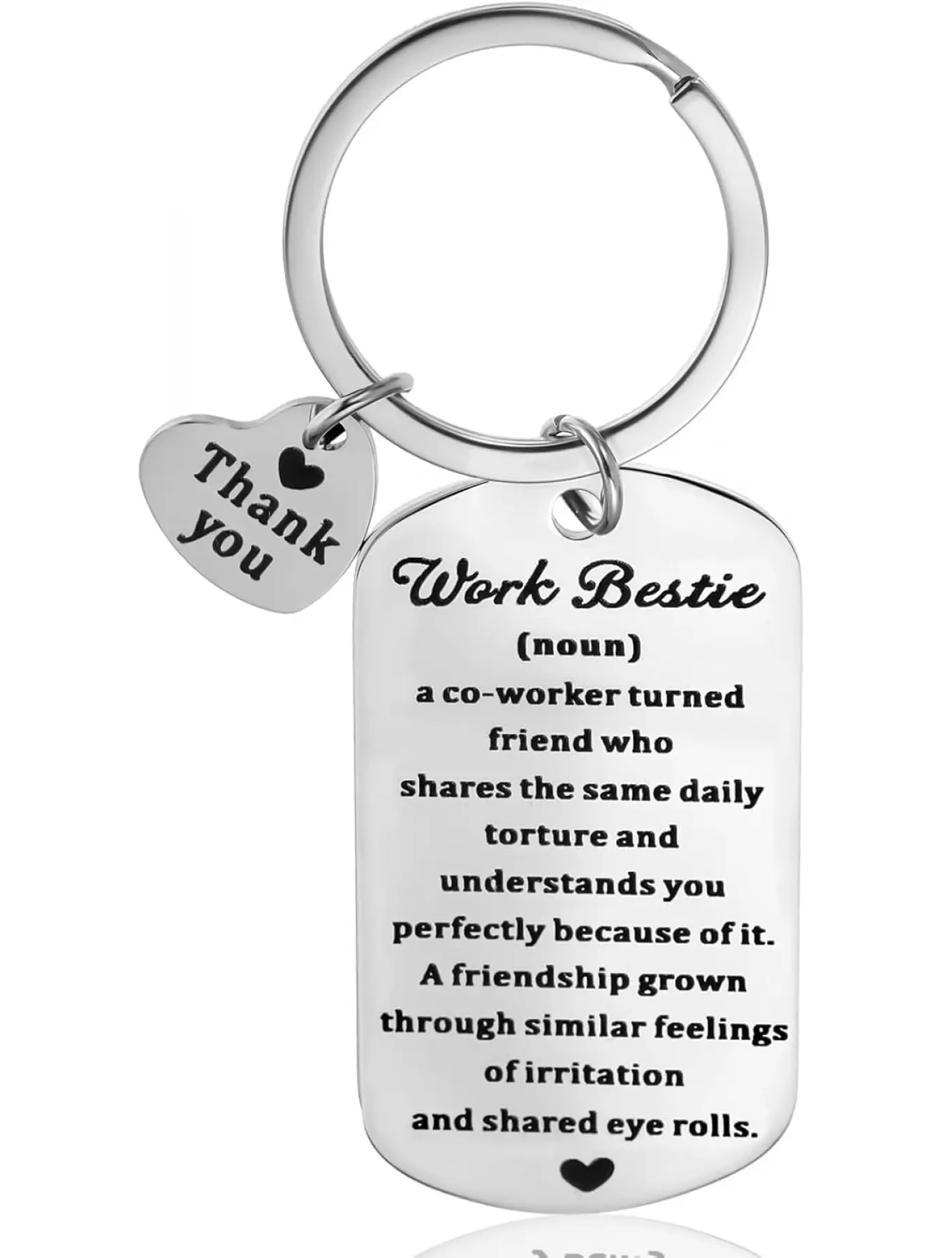 Funny Coworker Gifts for Women Men Work Bestie Keychain Coworker Going Away Leaving Farewell Goodbye Christmas Birthday Gifts for Co Worker Female Friend Work Friendship Retirement New Job Gift