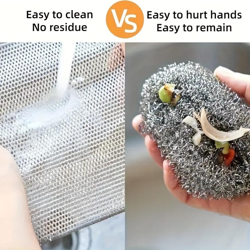 【48PCS ONLY $9.9】Magic Wipe Wire Dishcloths | No Odor Scratchless Kitchen Scrub Pads | Reusable Dish Towels for Stove & Sink