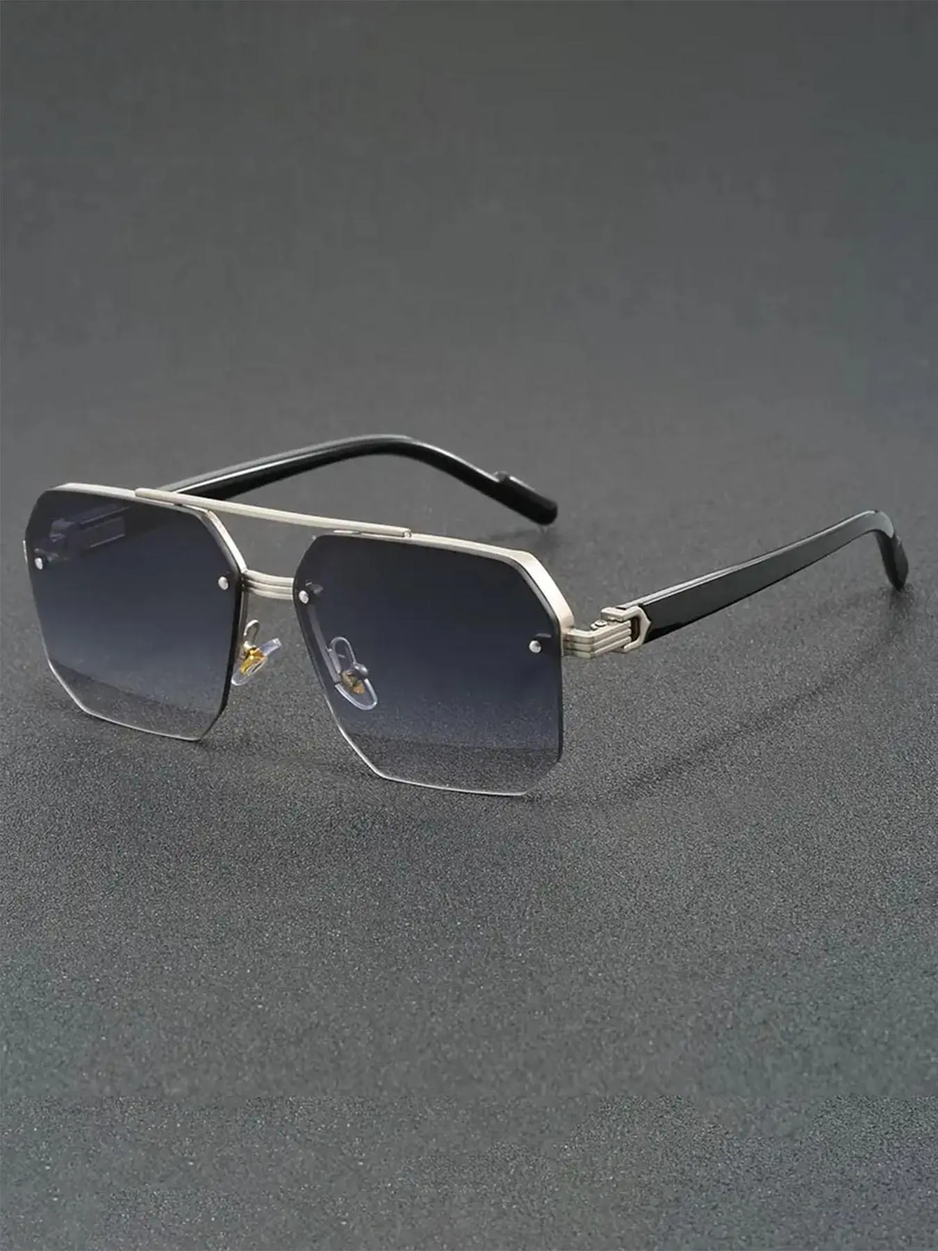 Unisex Vintage Eyeglasses, Trendy Casual Eyewear for Everyday Use, Fashion Accessory for Outdoor Activities, Mirrored Shades