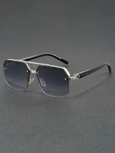 Unisex Vintage Eyeglasses, Trendy Casual Eyewear for Everyday Use, Fashion Accessory for Outdoor Activities, Mirrored Shades