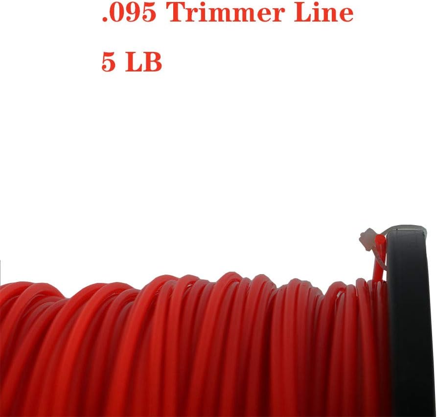 Weed Eater String .095 Trimmer Line, Round Commercial Grade 5 LB String Trimmer Line Spool, 095 inch-1377 Weedeater String Fits of String Trimmers (Orange) Weed Eater String .095 Trimmer Line, Round Commercial Grade 5 LB String Trimmer Line Spool, 095 inch-1377 Weedeater String Fits of String Trimmers (Orange)