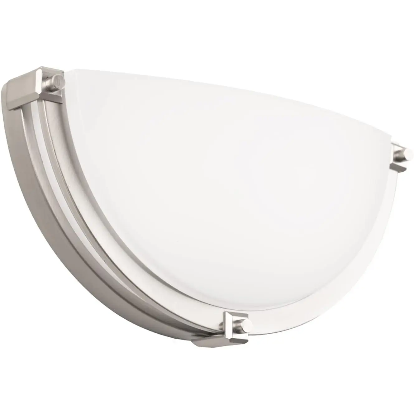 13 inch Dimmable LED Wall Sconce, Half Moon Wall Light Fixture, 3000K/4000K/5000K Color Temperature Adjustable, Modern Bathroom Vanity Light Fixtures, 950 Lumens (Brushed Nickel)