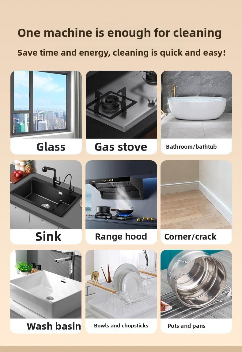 Multi - Function Kitchen Electric Cleaning Brush Wireless Automatic Scrubber for Dishes Pots and Pans Rechargeable Household Cleaning Tool