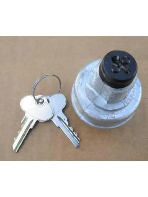 FridayParts 2-Key Key Ignition Switch with 2-Sided Push Function, Part 102044702 for Husqvarna HUV 4421, Club Car Carryall 294, XRT 1500 UTV, Two-Sided Push