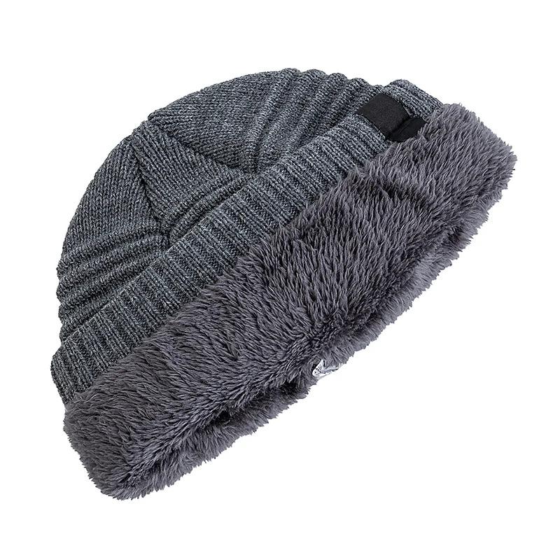 Unisex Classic Snow Label Fleece Beanie Hat Keep Warm Winter Hat Lightweight Hats For Men Women Fashion Winter Cap