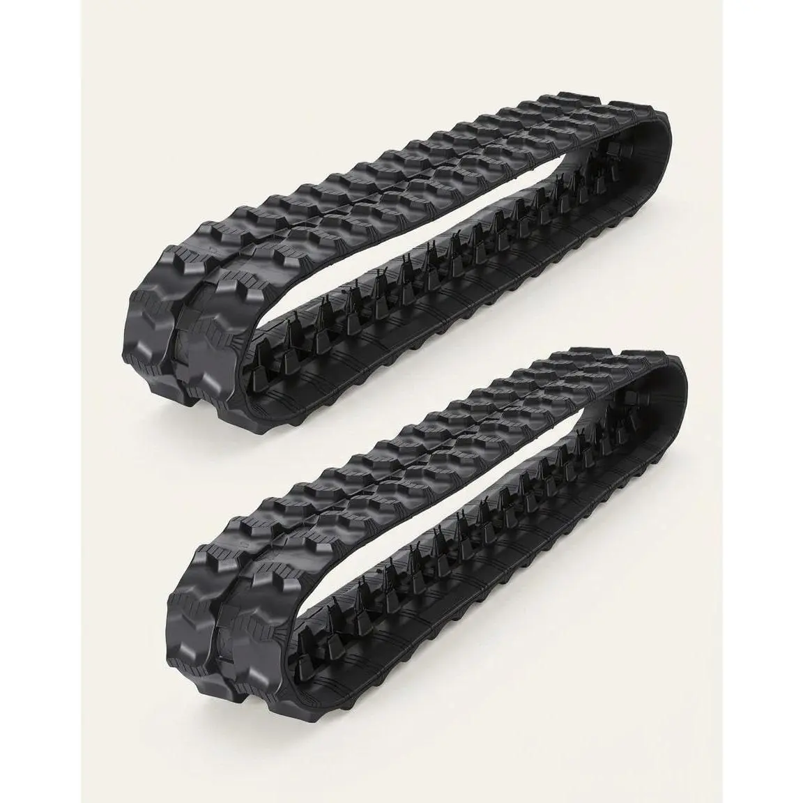 Set of 2 Rubber Excavator Tracks 180x60x35, 1860-A High Traction Pattern, Fits 0.8-2 Ton Machines