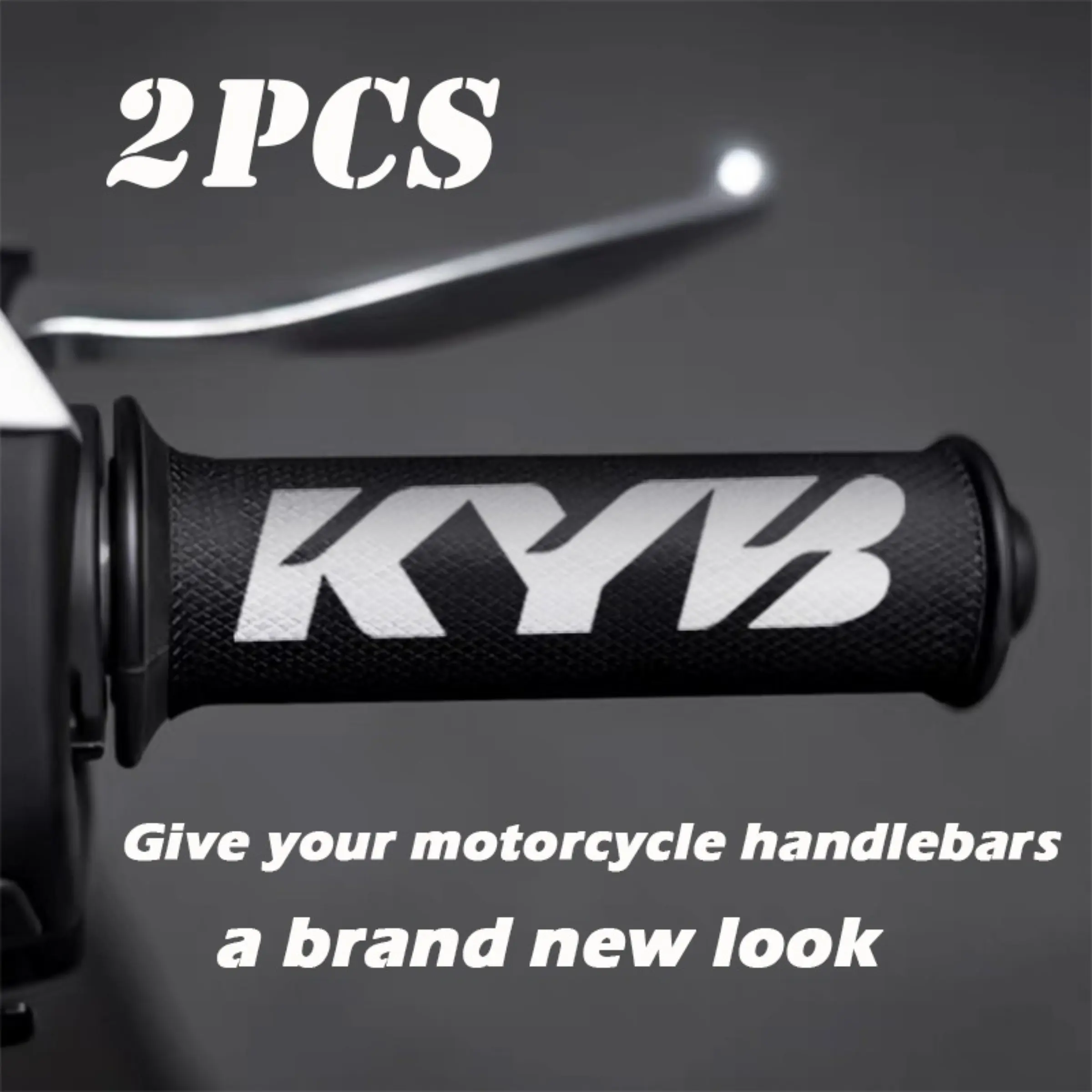 Decorative motorcycle handle anti-skid sticker (1 set) KYB grip sticker, shock-proof and shock-absorbing, non-slip and wear-resistant, grip protective sticker, bicycle, electric vehicle, universal modified accessories car sticker