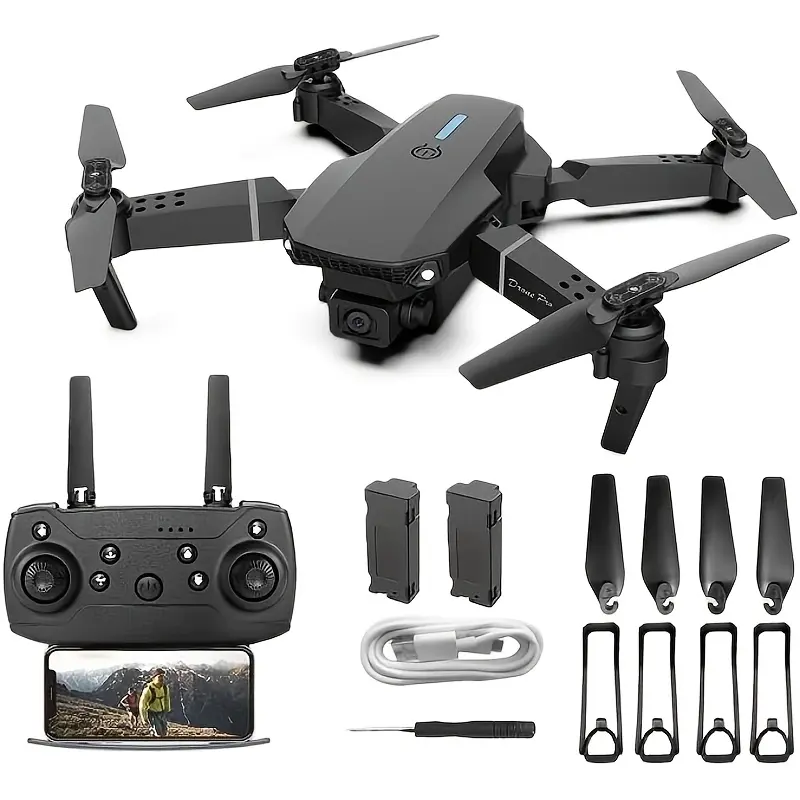E88 mini drone, foldable remote control drone, one-touch takeoff and return, favorite drone, birthday gift