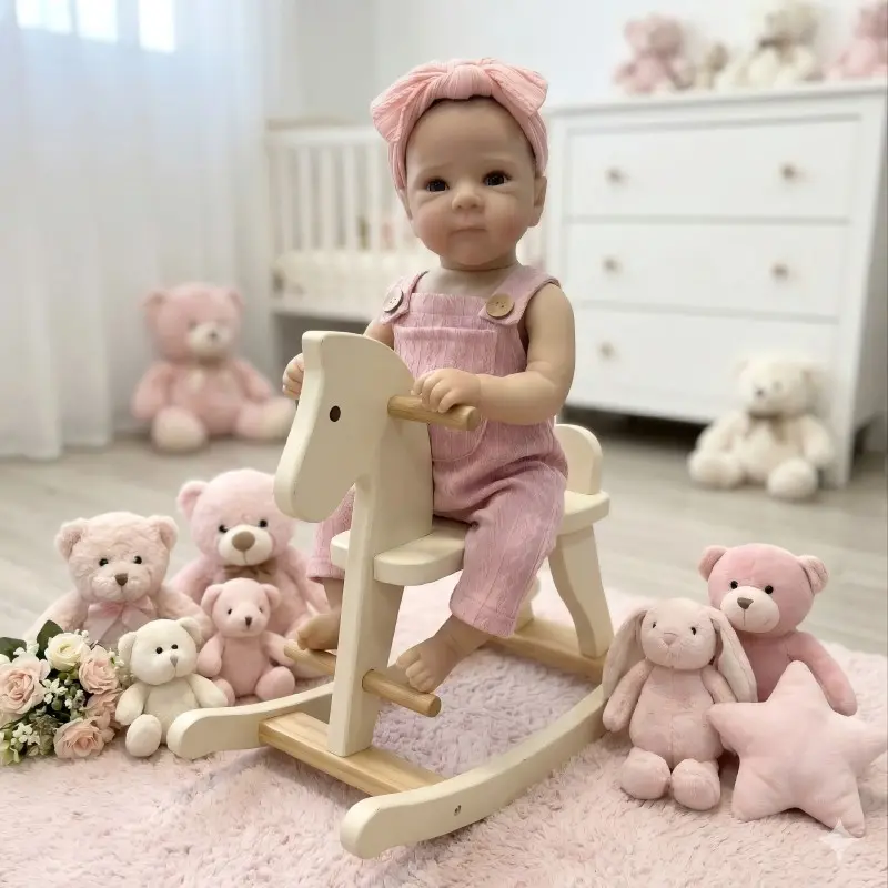 20-Inch Cute Reborn Vinyl Doll for Girls, Washable, Soft Touch, 3D Skin Design, Realistic Look, Perfect Gift for Kids
