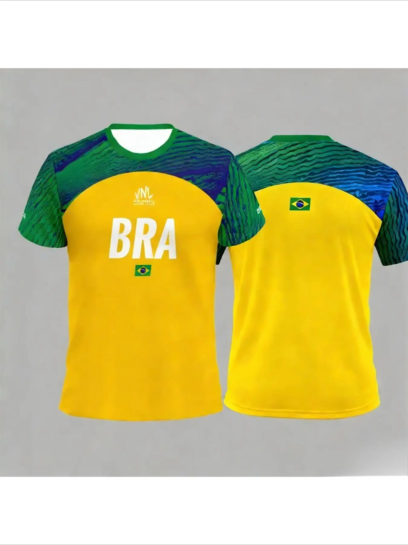 Team Vnl Jersey T-Shirt, Unisex Sports Top, Summer Outdoor Training Short Sleeve, Casual Loose-Fit Long Jersey, All Seasons